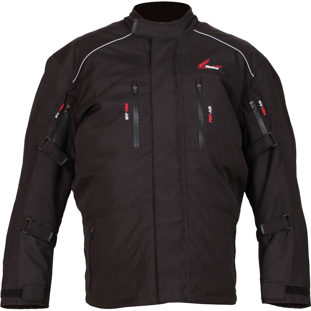 Weise Core Plus Textile Jacket Black  - FREE UK Shipping, FREE 365 Day Returns | Moto Central