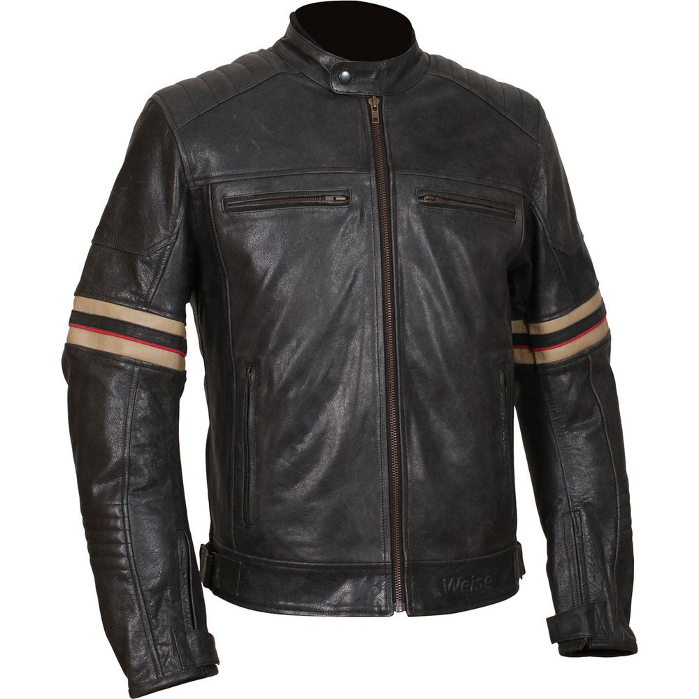 Weise Detroit Leather Jacket Black