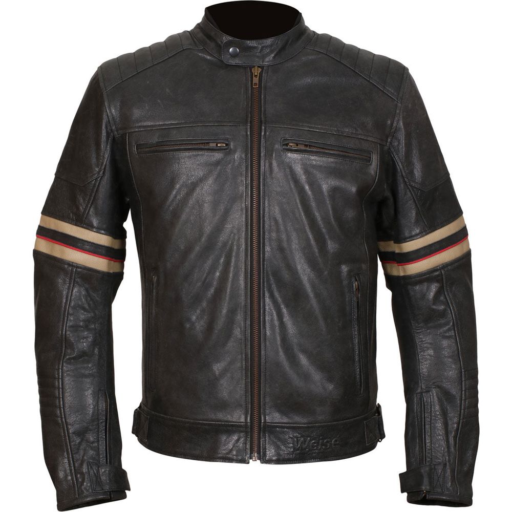 Weise Detroit Leather Jacket Black