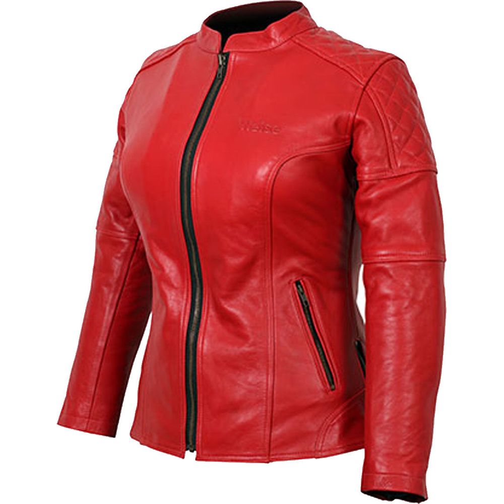 Weise Earhart Ladies Leather Jacket Red