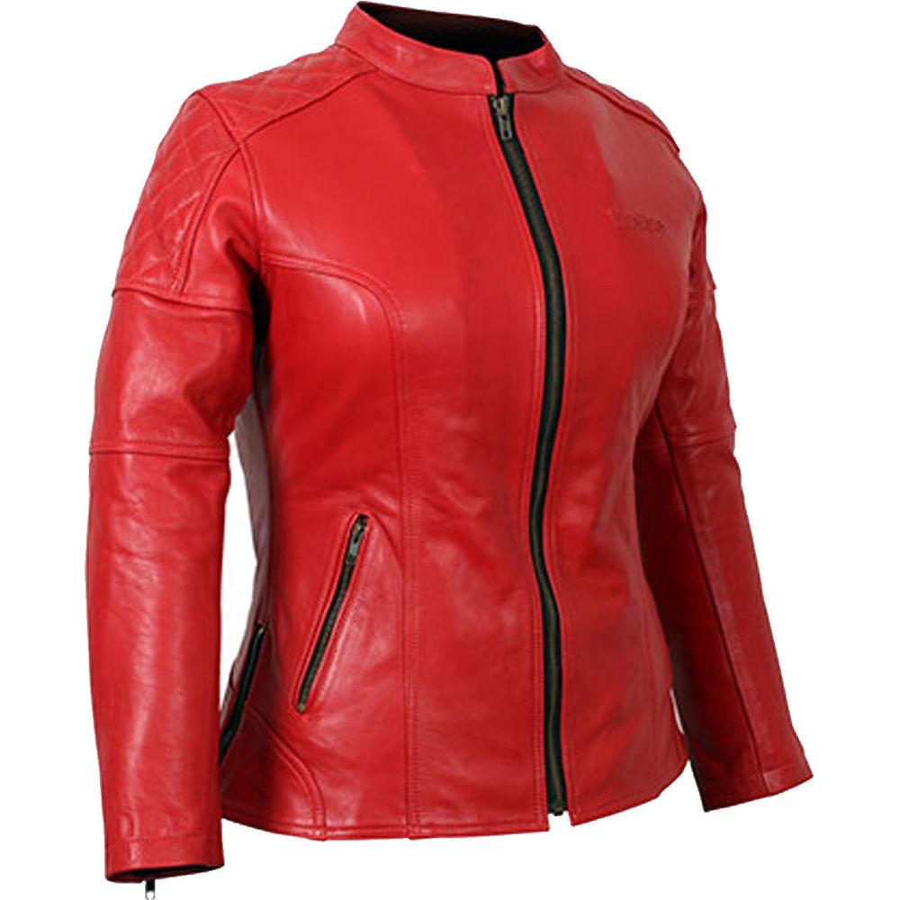 Weise Earhart Ladies Leather Jacket Red