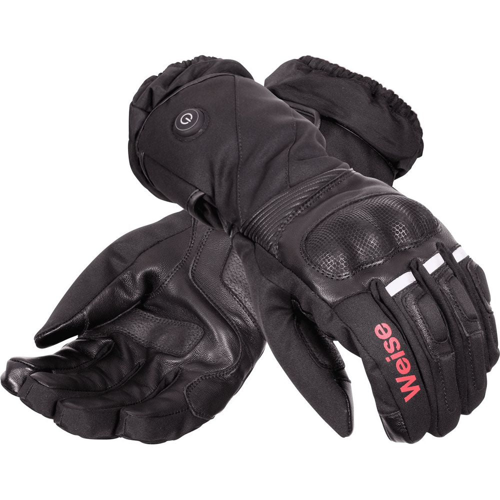 Weise ION Textile Heated Gloves Black - FREE UK Shipping, FREE 365 Day Returns | Moto Central