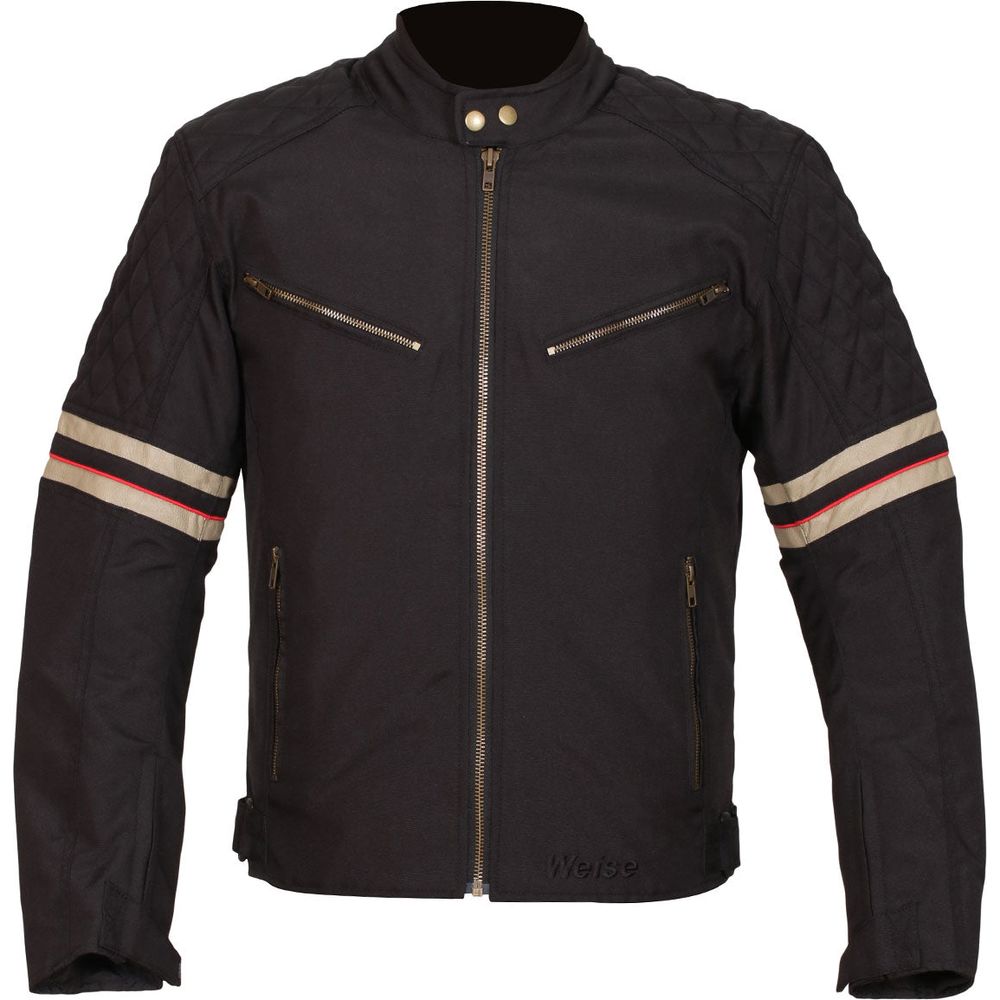 Weise Michigan Textile Jacket Black  - FREE UK Shipping, FREE 365 Day Returns | Moto Central