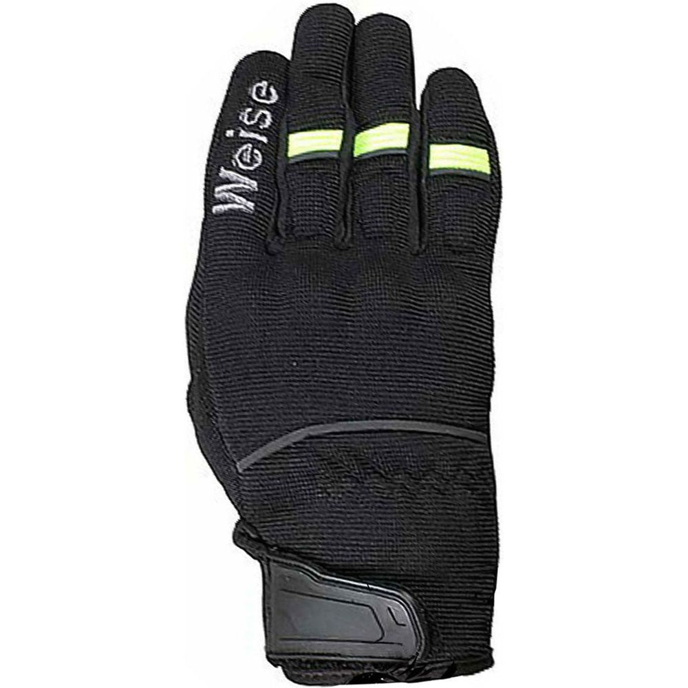 Weise Pit Textile Gloves Black / Neon Yellow