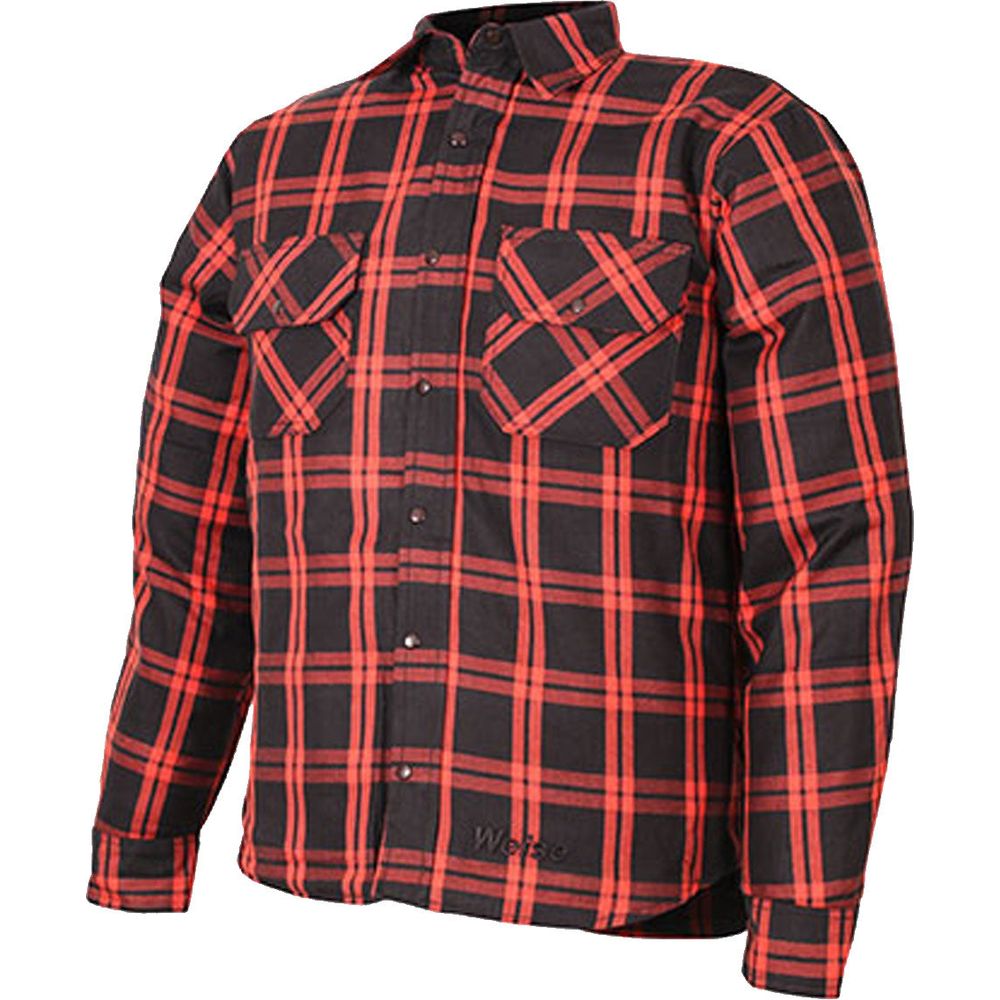 Weise Redwood Shirt Black / Red  - FREE UK Shipping, FREE 365 Day Returns | Moto Central