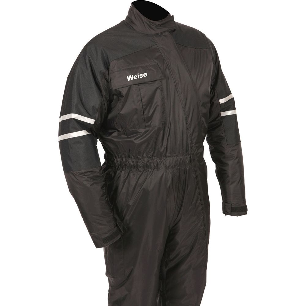 Weise Siberian One Piece Rain Oversuit Black - FREE UK Shipping, FREE 365 Day Returns | Moto Central