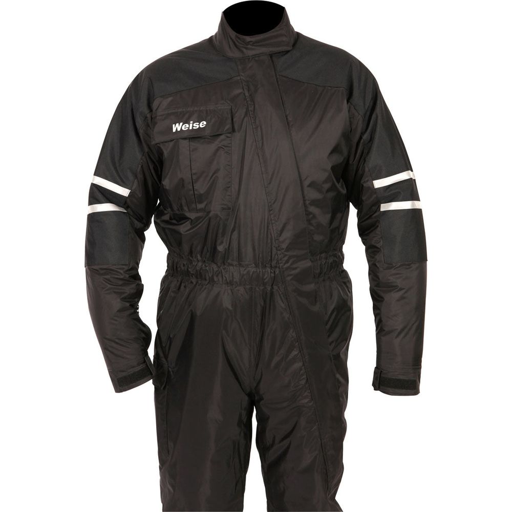 Weise Siberian One Piece Rain Oversuit Black - FREE UK Shipping, FREE 365 Day Returns | Moto Central