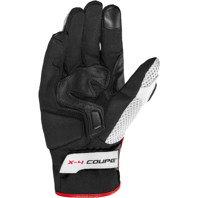 Spidi X4 Coupe CE Textile Gloves Black / White / Red