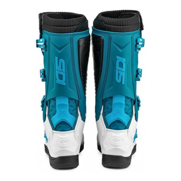 Sidi X-Power SC LEI Ladies CE Boots White / Petrol - FREE UK Shipping, FREE 365 Day Returns | Moto Central