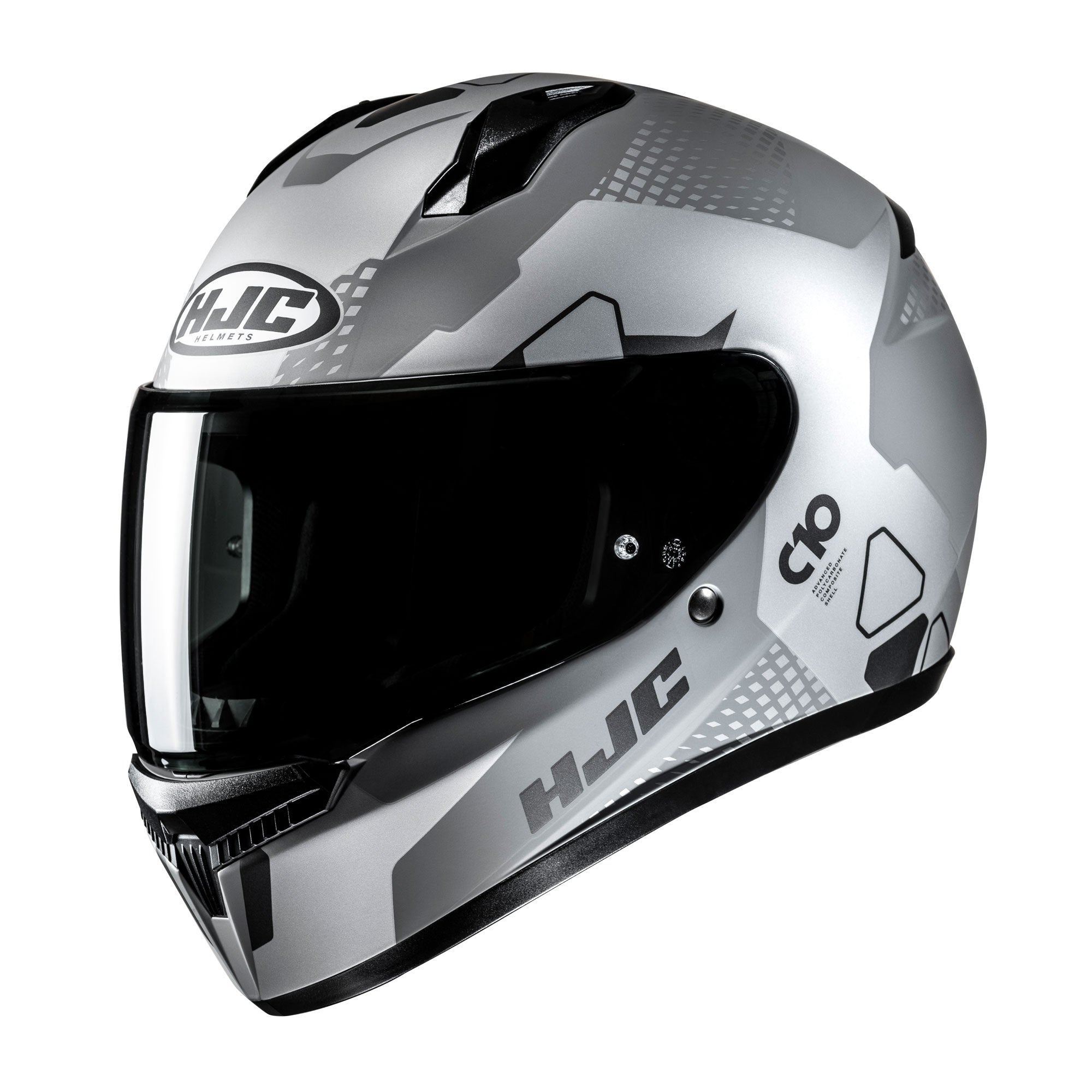 HJC C10 Aspa Full Face Helmet MC5SF Black  - FREE UK Shipping, FREE 365 Day Returns | Moto Central