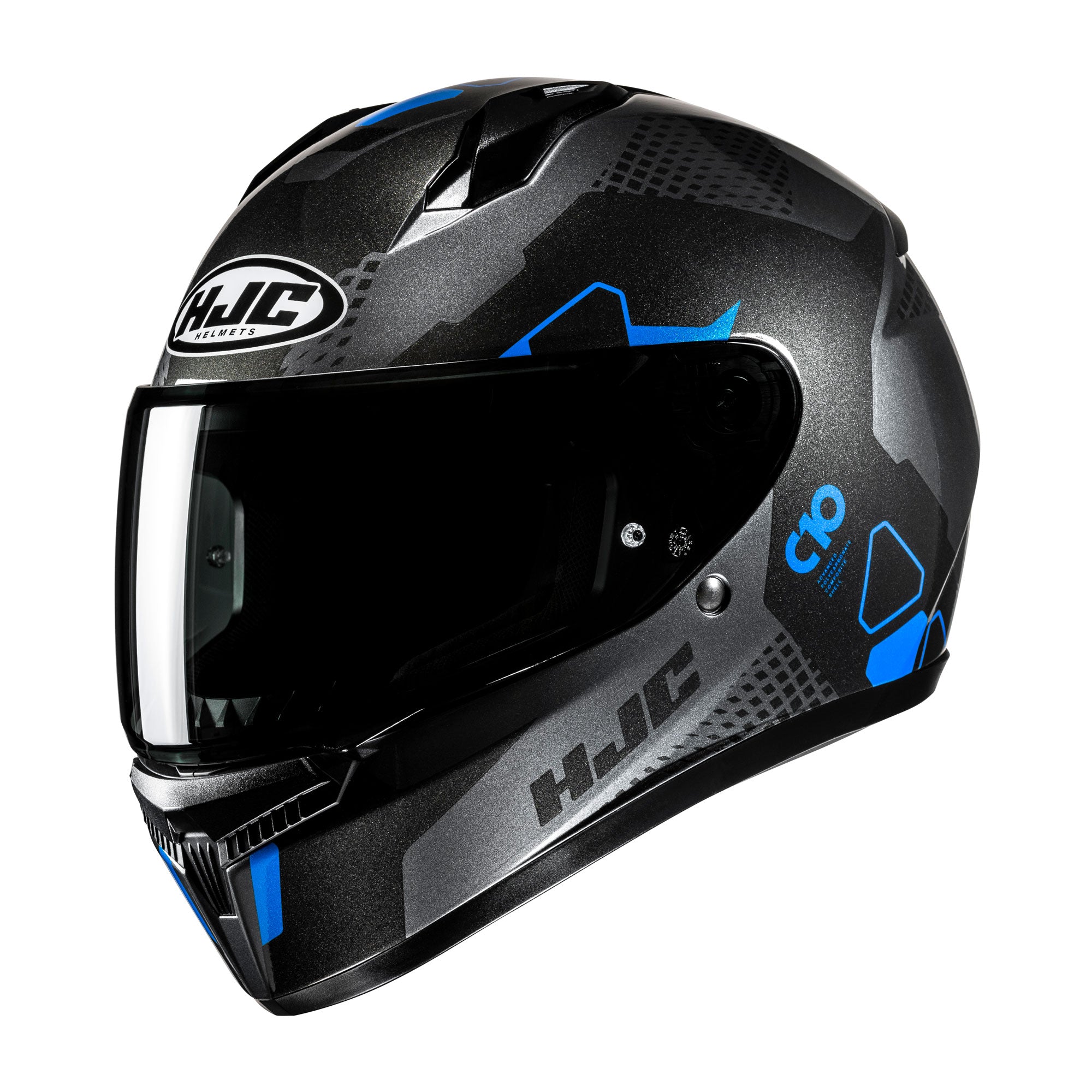 HJC C10 Aspa Full Face Helmet MC2 Blue  - FREE UK Shipping, FREE 365 Day Returns | Moto Central