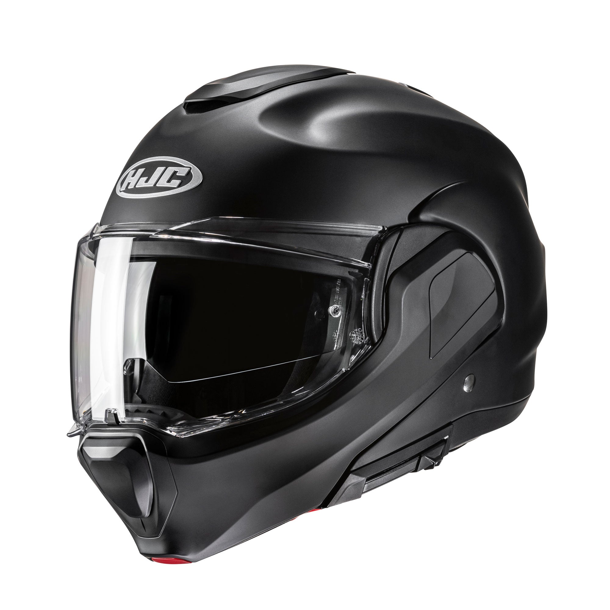 HJC F100 Semi Flat Flip-Up Helmet Matt Black  - FREE UK Shipping, FREE 365 Day Returns | Moto Central