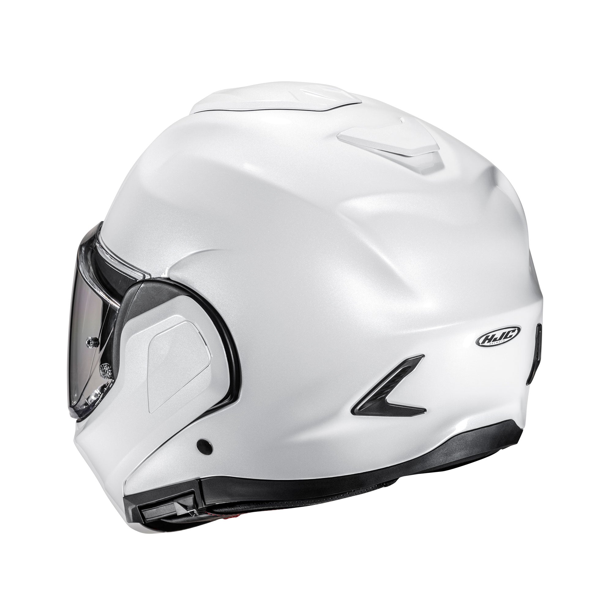 HJC F100 Flip-Up Helmet Pearl White  - FREE UK Shipping, FREE 365 Day Returns | Moto Central