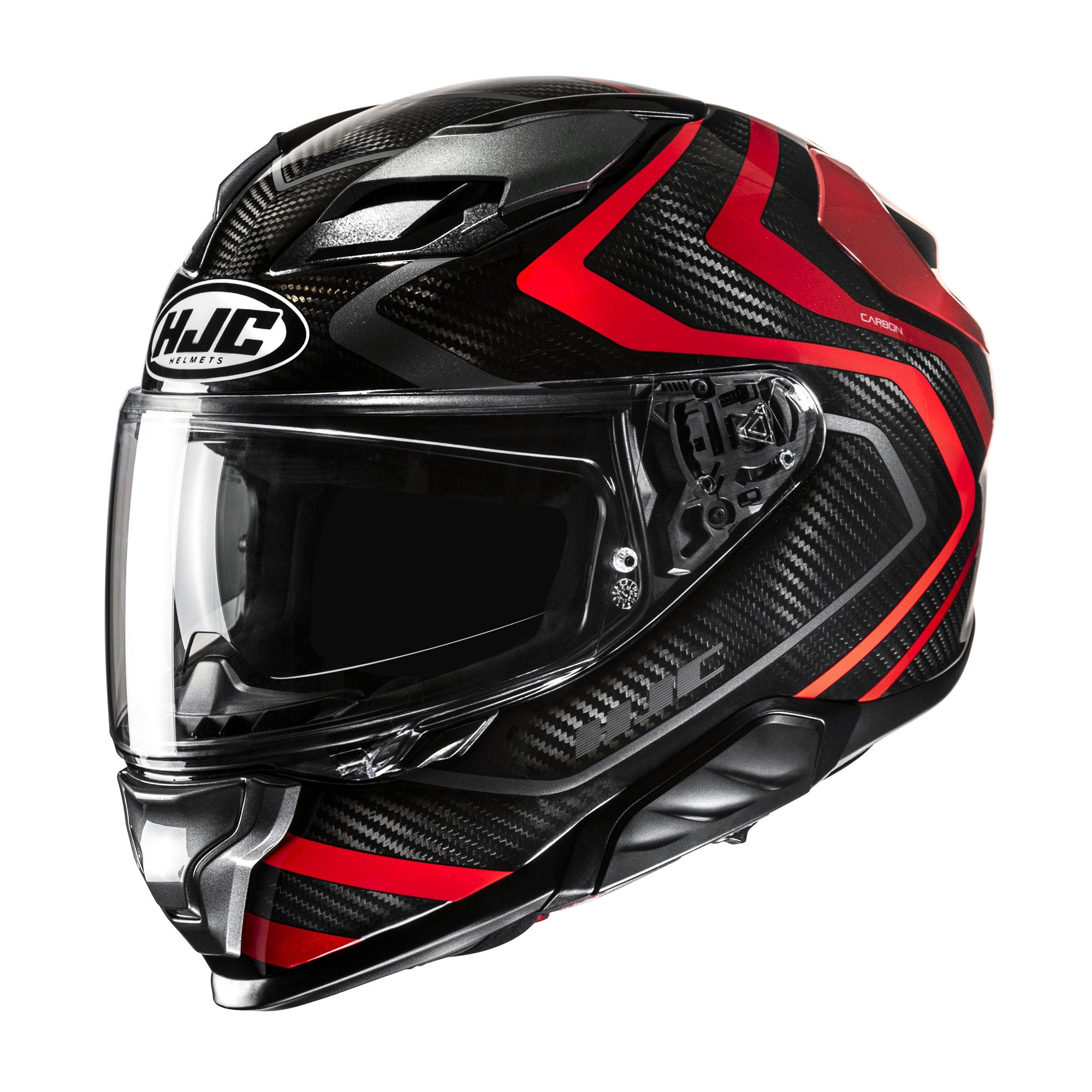 HJC F71 Carbon Nevio Full Face Helmet MC1 Red  - FREE UK Shipping, FREE 365 Day Returns | Moto Central