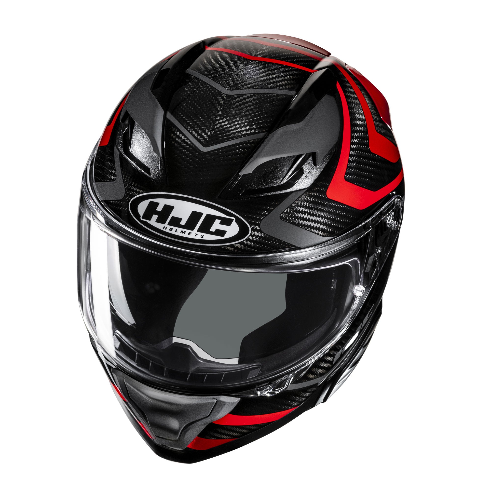 HJC F71 Carbon Nevio Full Face Helmet MC1 Red - FREE UK Shipping, FREE 365 Day Returns | Moto Central