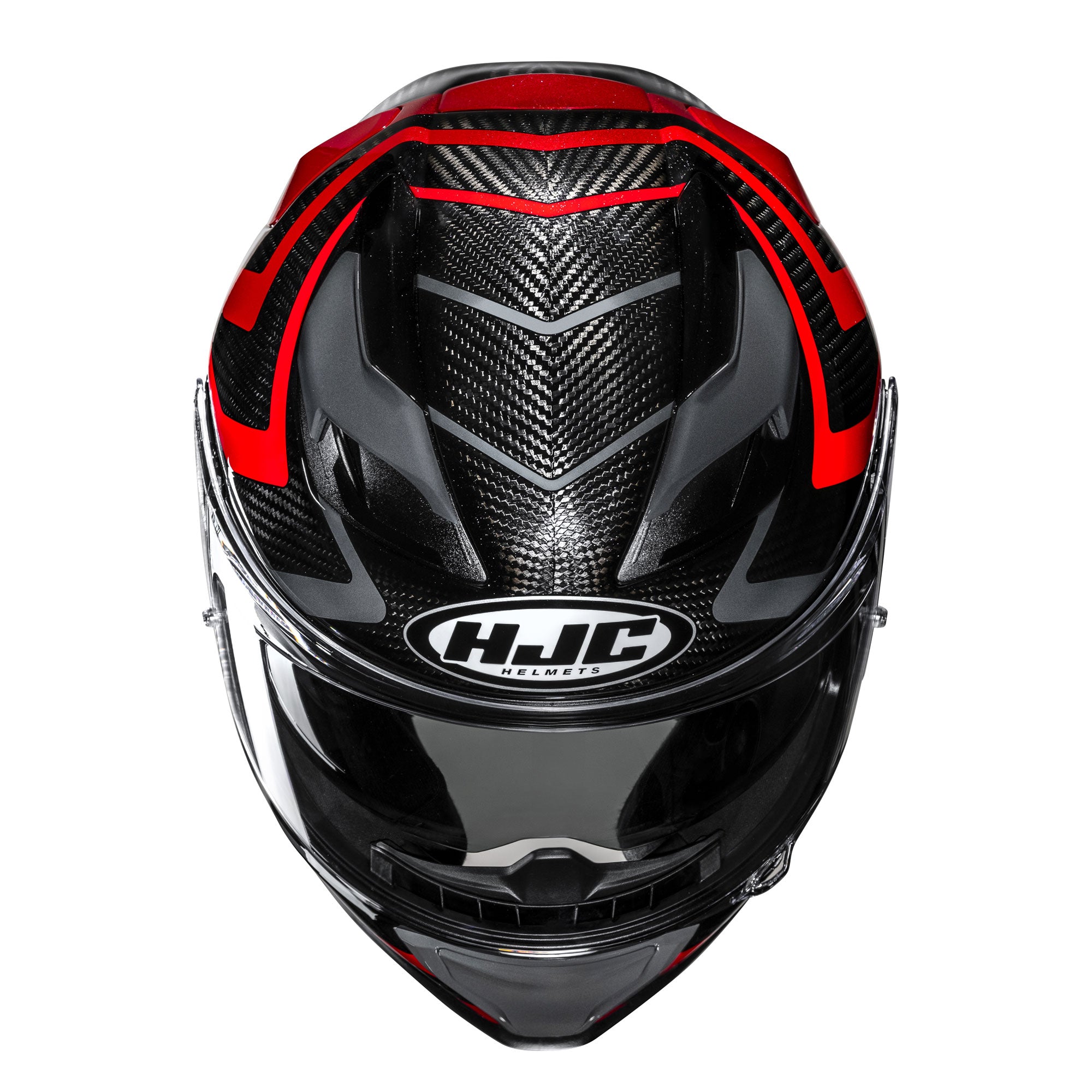 HJC F71 Carbon Nevio Full Face Helmet MC1 Red - FREE UK Shipping, FREE 365 Day Returns | Moto Central