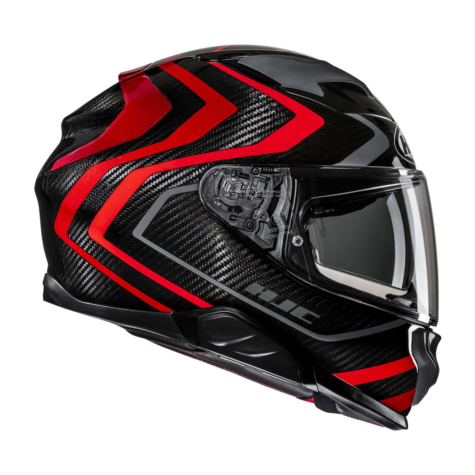 HJC F71 Carbon Nevio Full Face Helmet MC1 Red - FREE UK Shipping, FREE 365 Day Returns | Moto Central