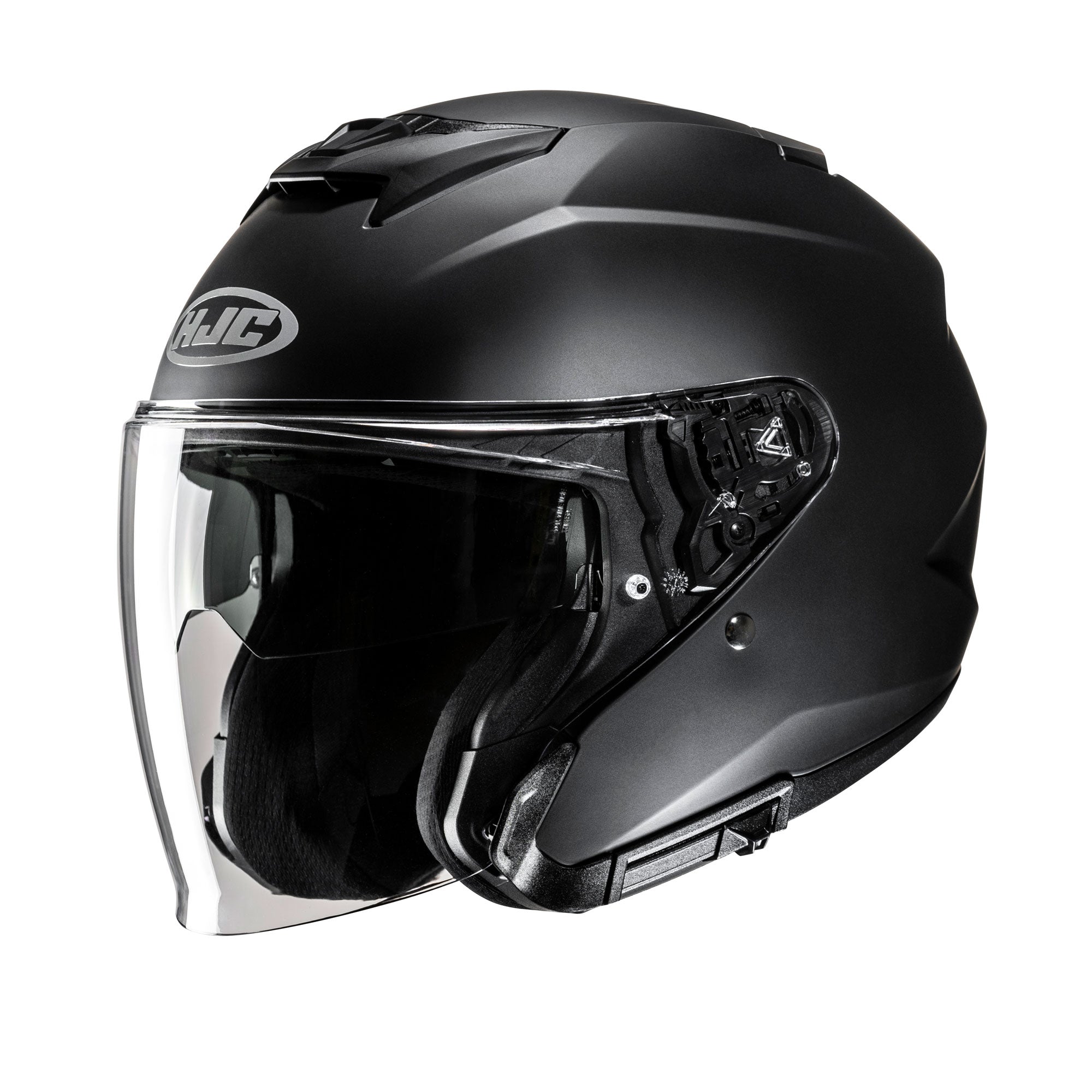 HJC i31 Semi Flat Open Face Helmet Matt Black - FREE UK Shipping, FREE 365 Day Returns | Moto Central