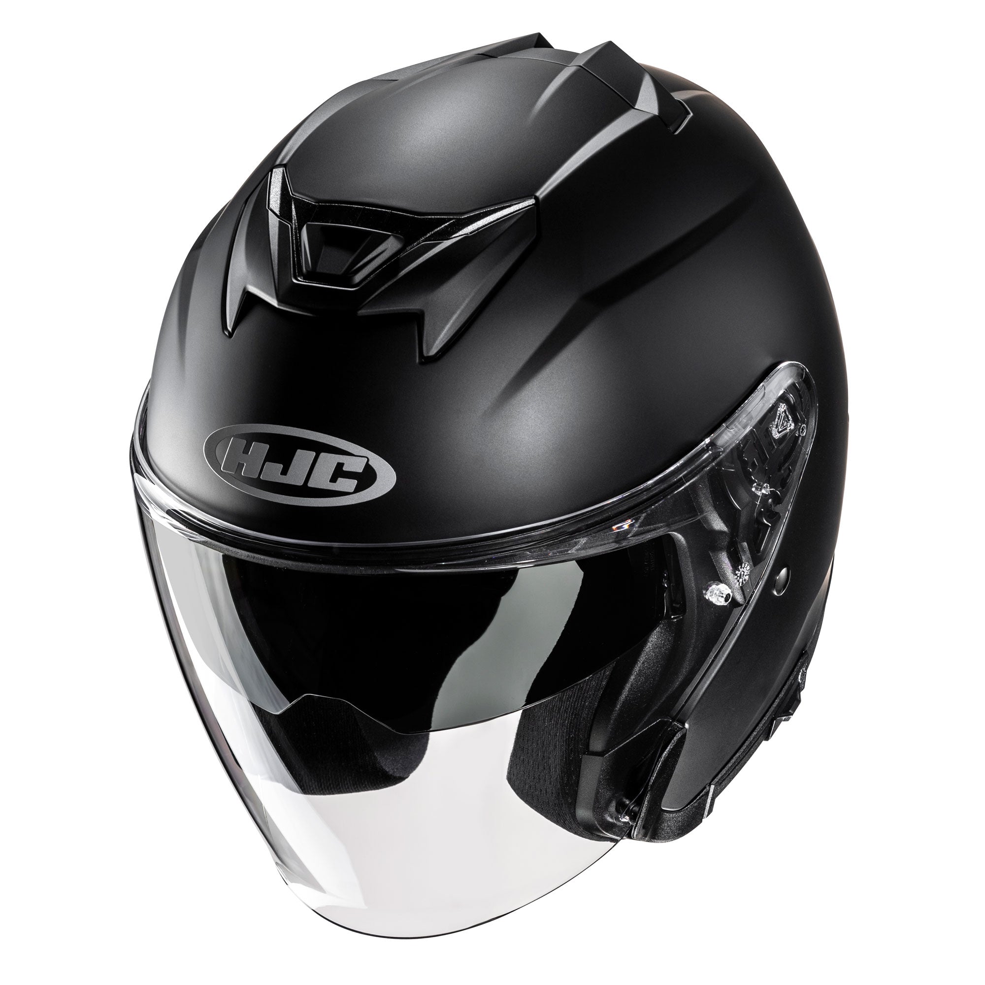 HJC i31 Semi Flat Open Face Helmet Matt Black - FREE UK Shipping, FREE 365 Day Returns | Moto Central