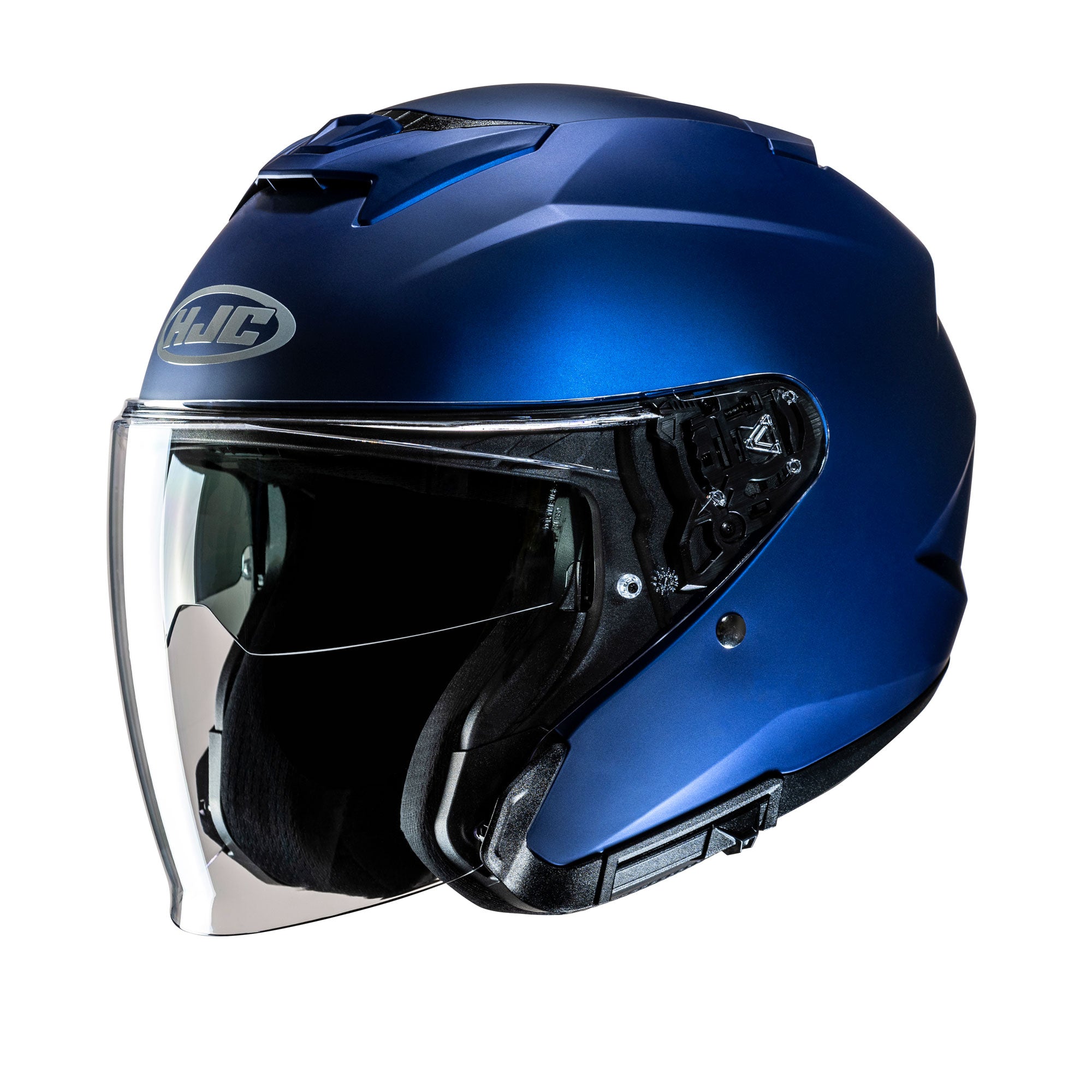 HJC i31 Semi Flat Open Face Helmet Metallic Blue - FREE UK Shipping, FREE 365 Day Returns | Moto Central