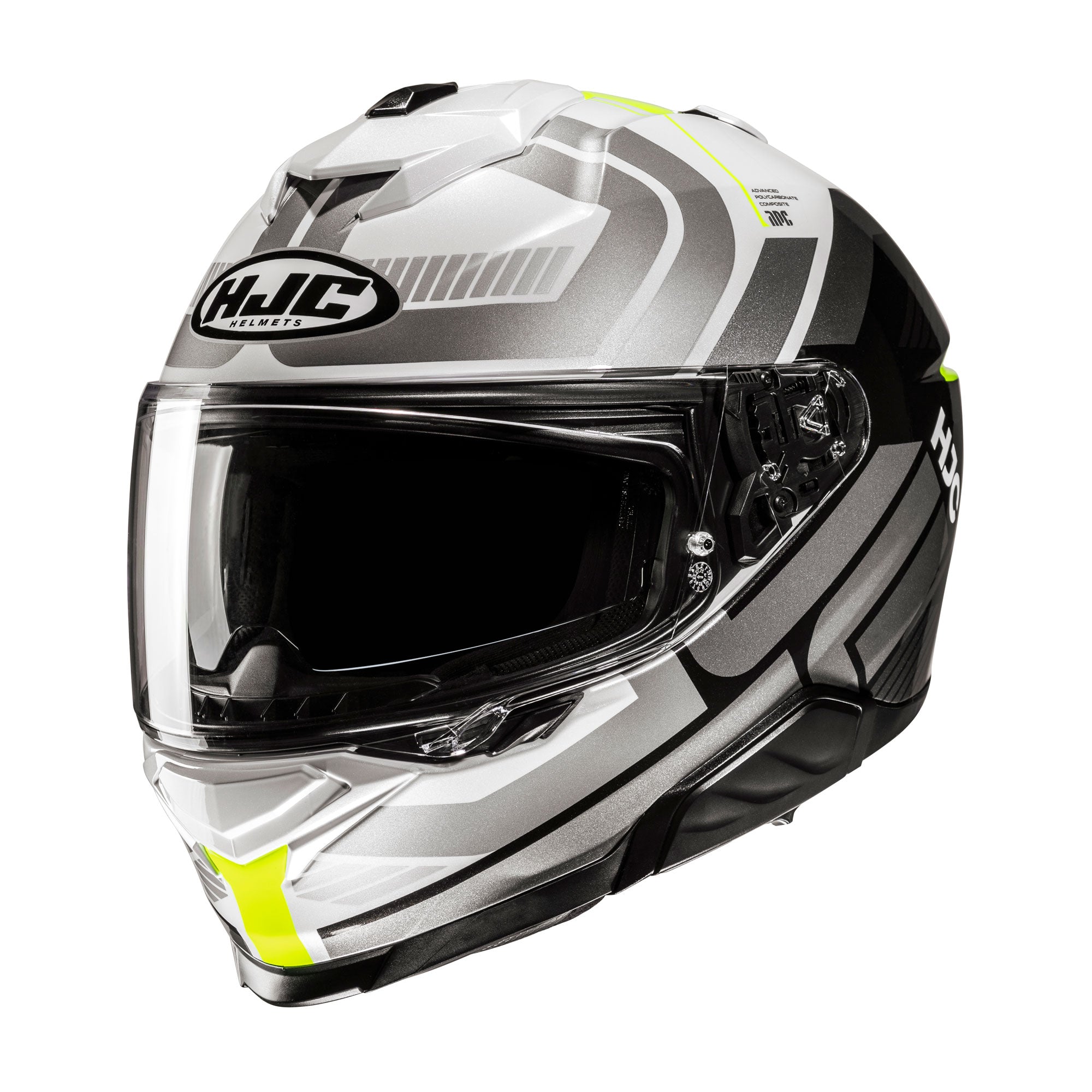 HJC i71 Viz Full Face Helmet MC3H Fluo Yellow - FREE UK Shipping, FREE 365 Day Returns | Moto Central