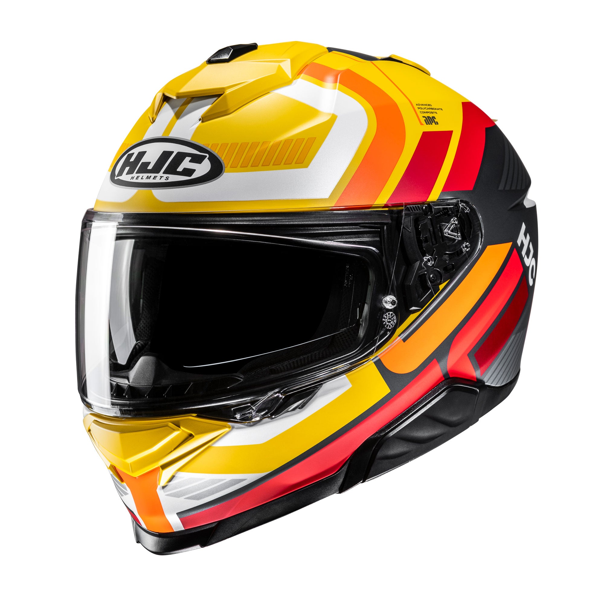 HJC i71 Viz Full Face Helmet MC3SF Yellow - FREE UK Shipping, FREE 365 Day Returns | Moto Central