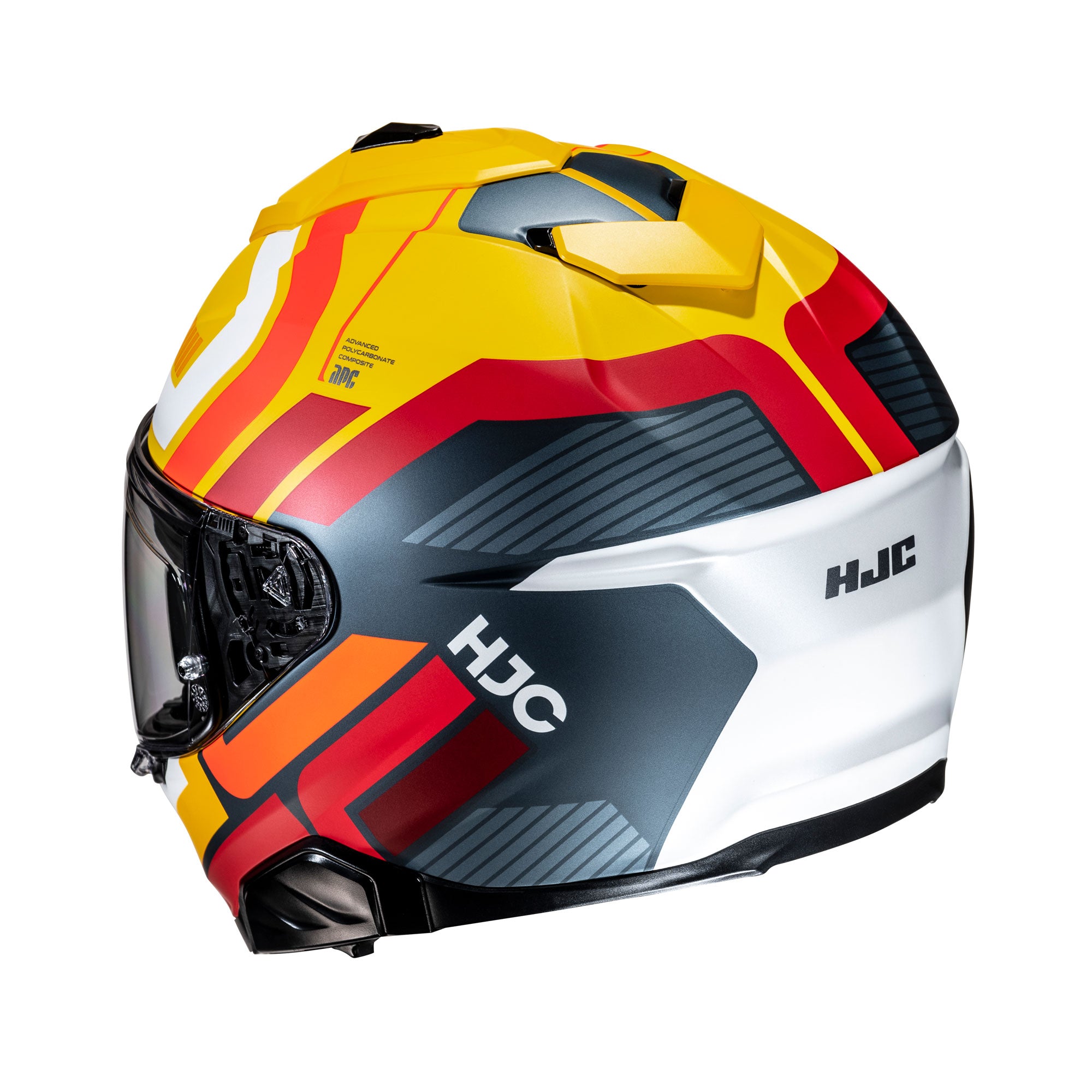 HJC i71 Viz Full Face Helmet MC3SF Yellow - FREE UK Shipping, FREE 365 Day Returns | Moto Central