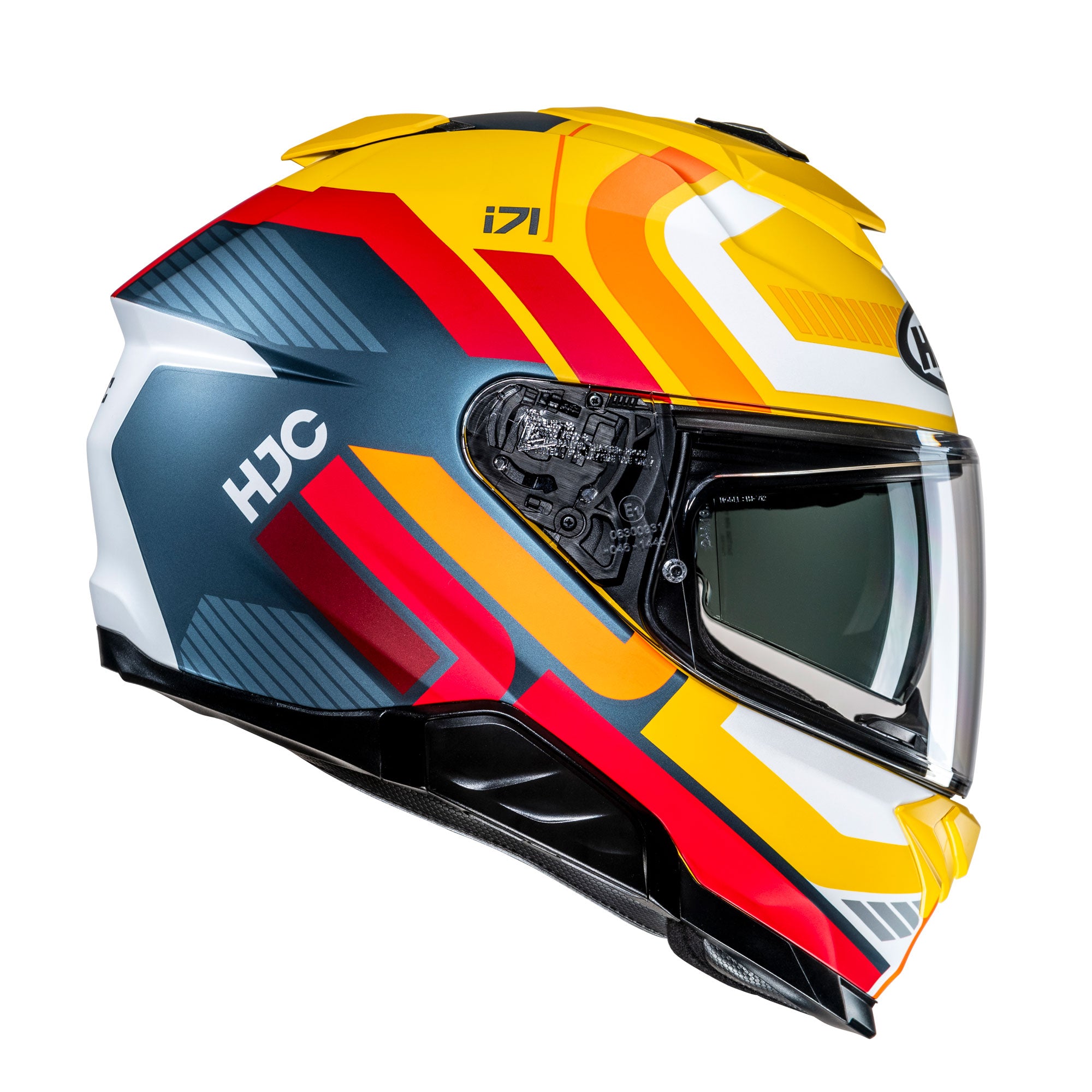 HJC i71 Viz Full Face Helmet MC3SF Yellow - FREE UK Shipping, FREE 365 Day Returns | Moto Central