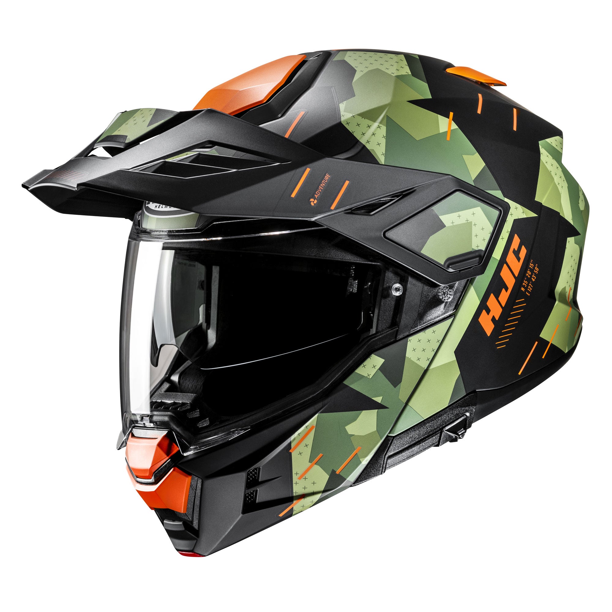 HJC i80 Roki Adventure Helmet MC47SF Orange / Black - FREE UK Shipping, FREE 365 Day Returns | Moto Central