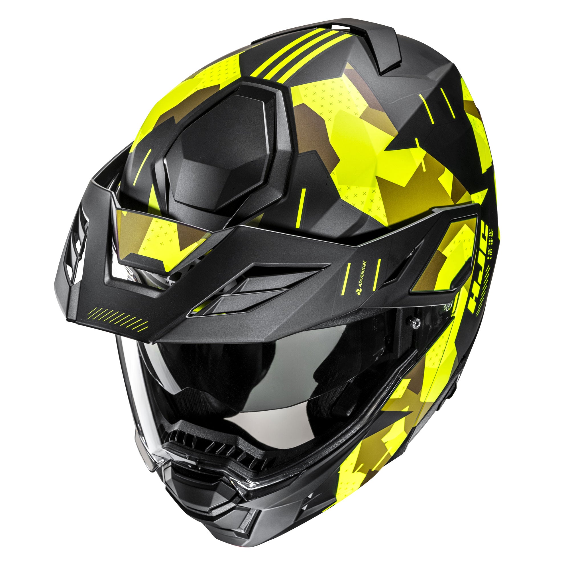 HJC i80 Roki Adventure Helmet MC3HSF Yellow - FREE UK Shipping, FREE 365 Day Returns | Moto Central