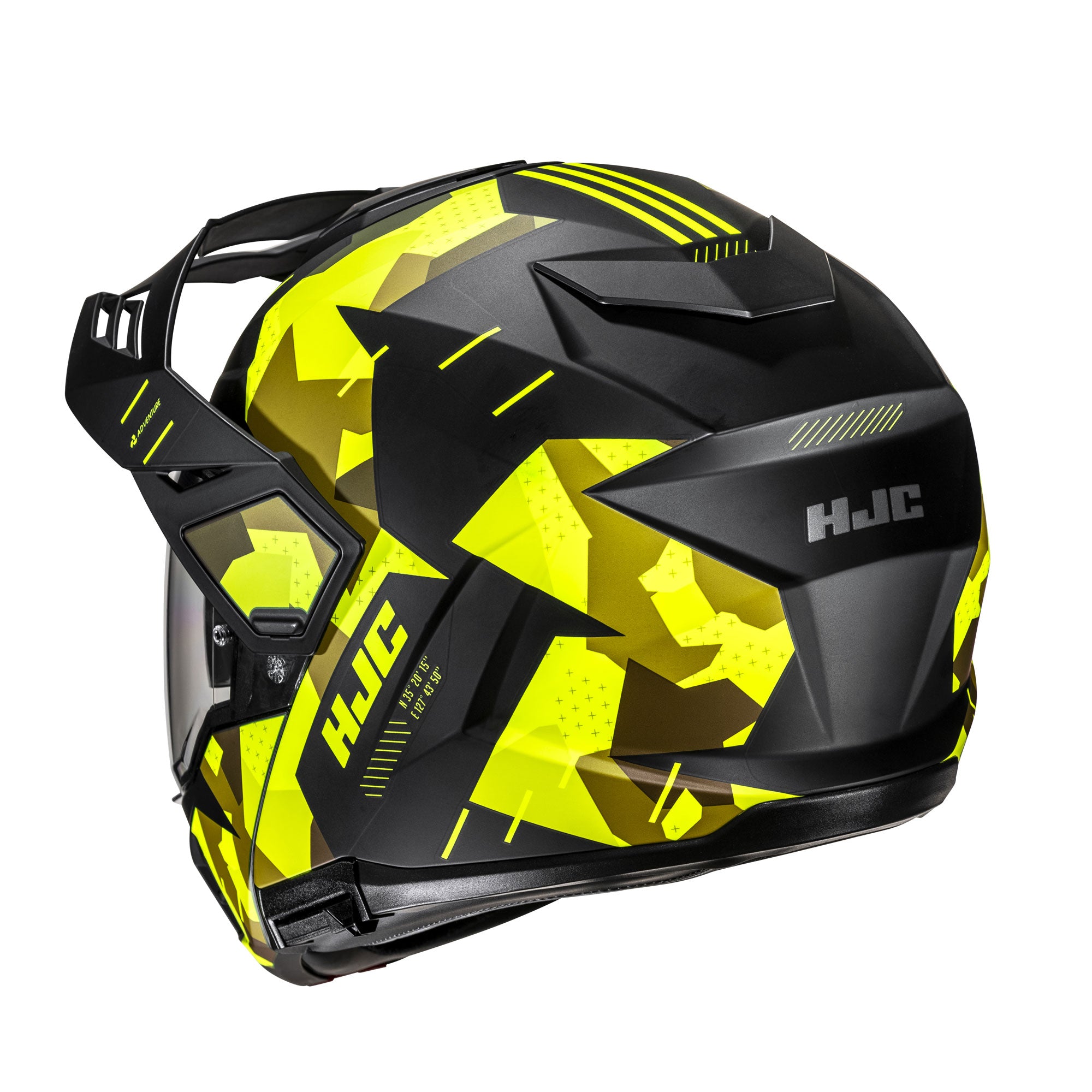 HJC i80 Roki Adventure Helmet MC3HSF Yellow - FREE UK Shipping, FREE 365 Day Returns | Moto Central