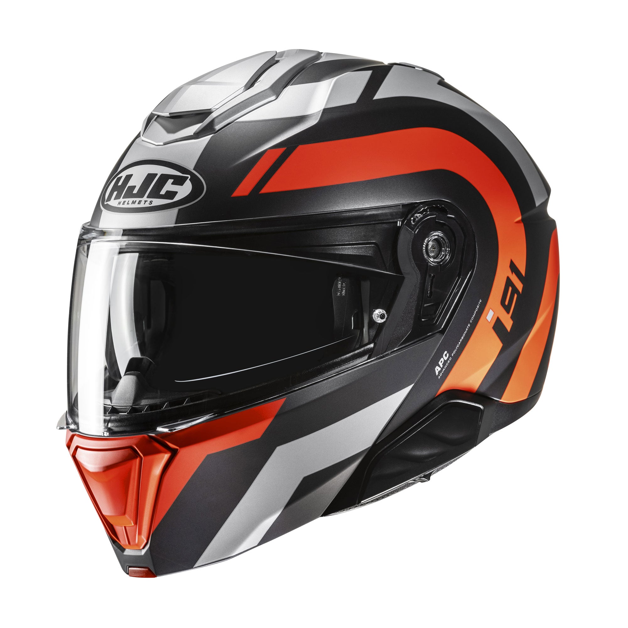 HJC i91 Arven Flip-Up Helmet MC6HSF Orange - FREE UK Shipping, FREE 365 Day Returns | Moto Central