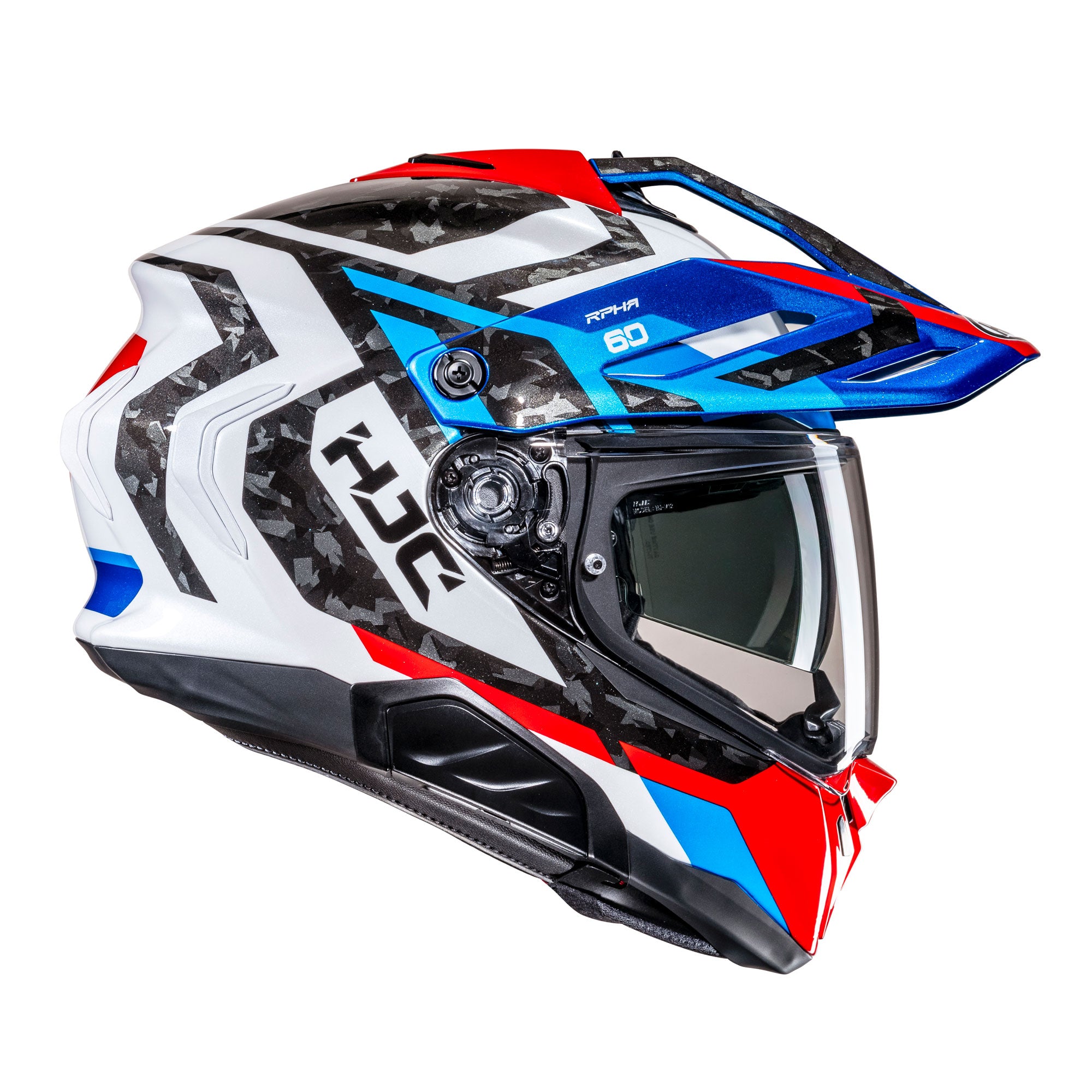 HJC RPHA 60 Dakar Adventure Helmet MC21 White / Red / Blue - FREE UK Shipping, FREE 365 Day Returns | Moto Central