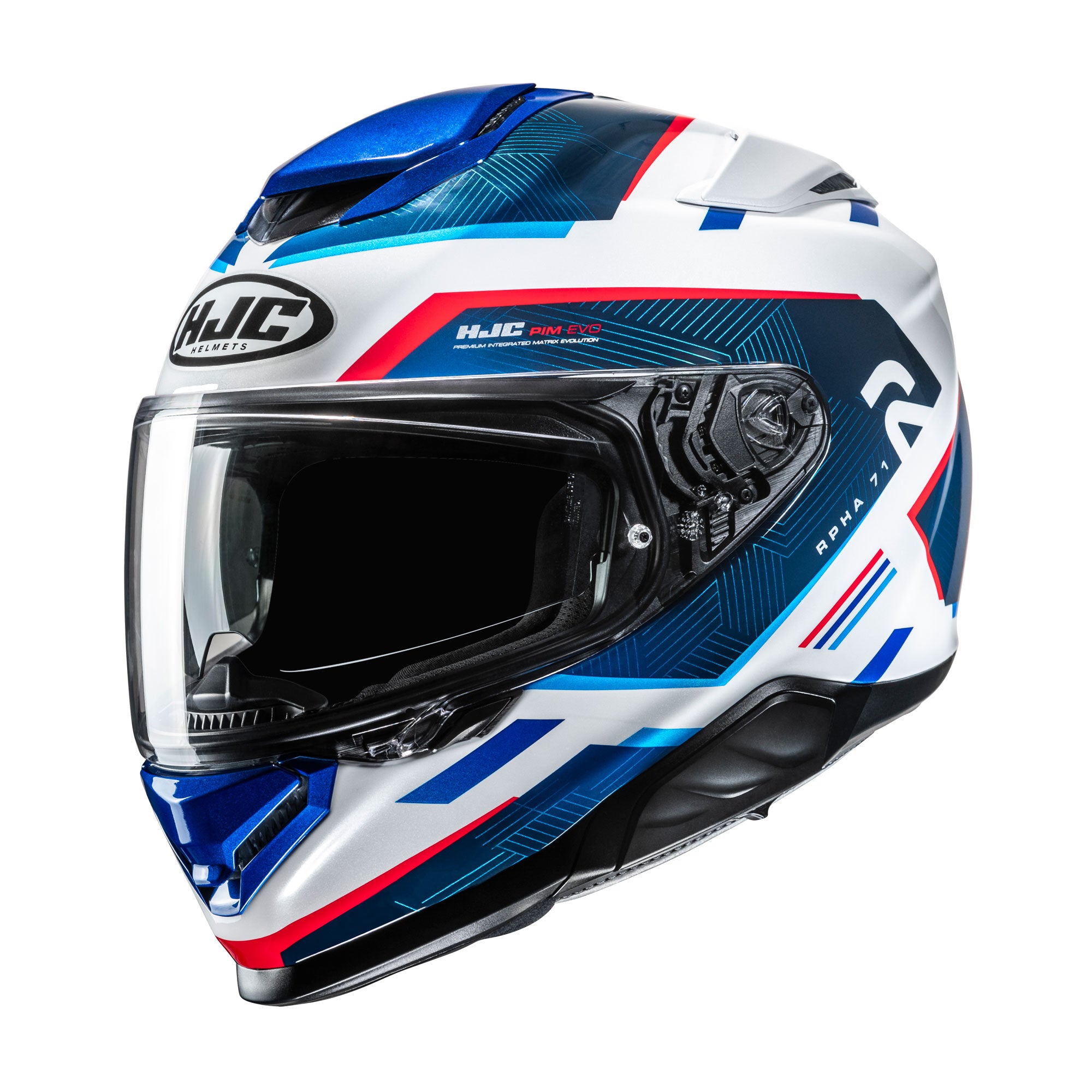 HJC RPHA 71 Ellon Full Face Helmet MC21 White / Red / Blue  - FREE UK Shipping, FREE 365 Day Returns | Moto Central