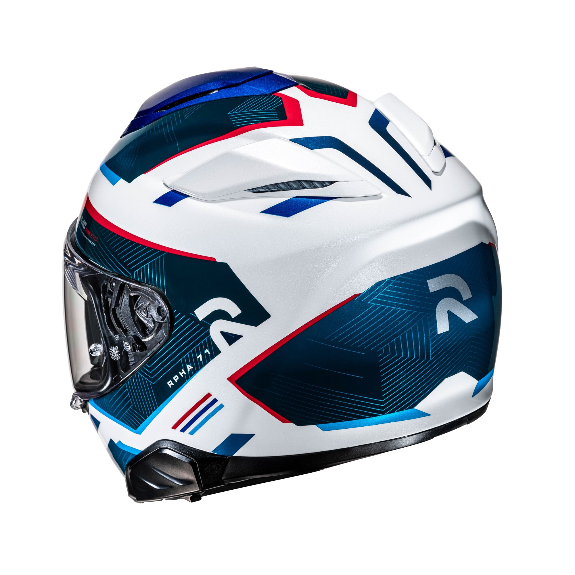 HJC RPHA 71 Ellon Full Face Helmet MC21 White / Red / Blue - FREE UK Shipping, FREE 365 Day Returns | Moto Central