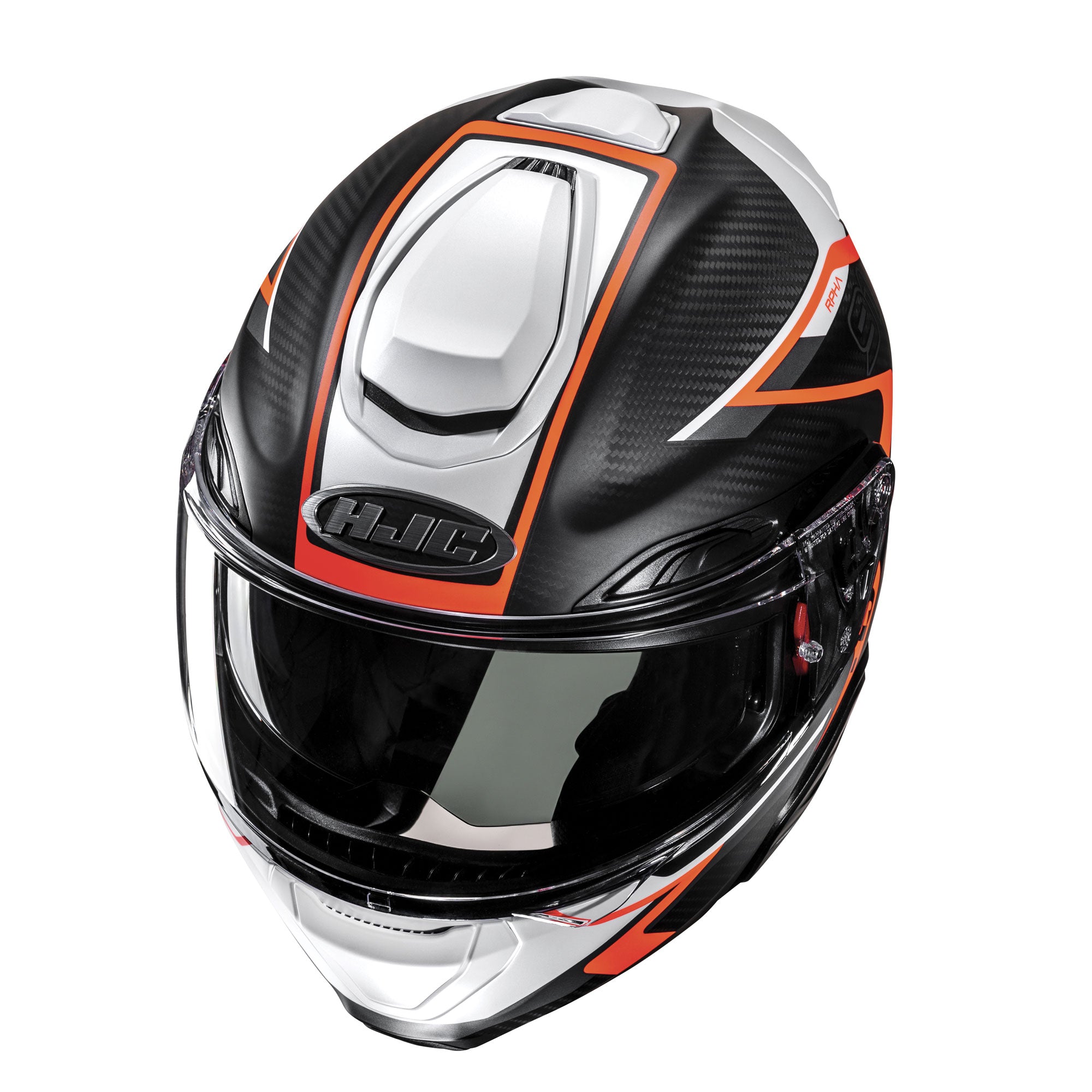 HJC RPHA 91 Carbon Lagos Flip-Up Helmet MC6HSF Orange - FREE UK Shipping, FREE 365 Day Returns | Moto Central