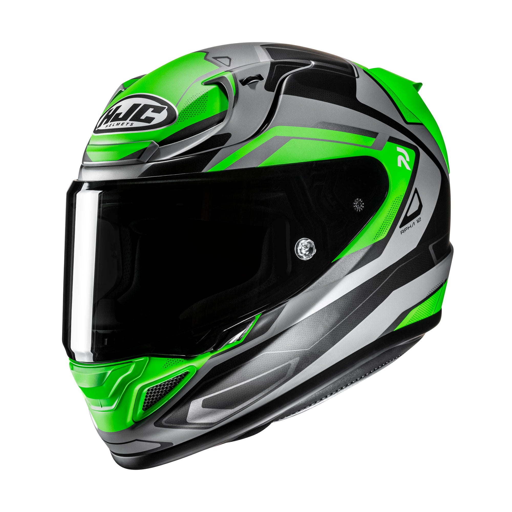 HJC RPHA 12 Brels Full Face Helmet MC4HSF Green - FREE UK Shipping, FREE 365 Day Returns | Moto Central