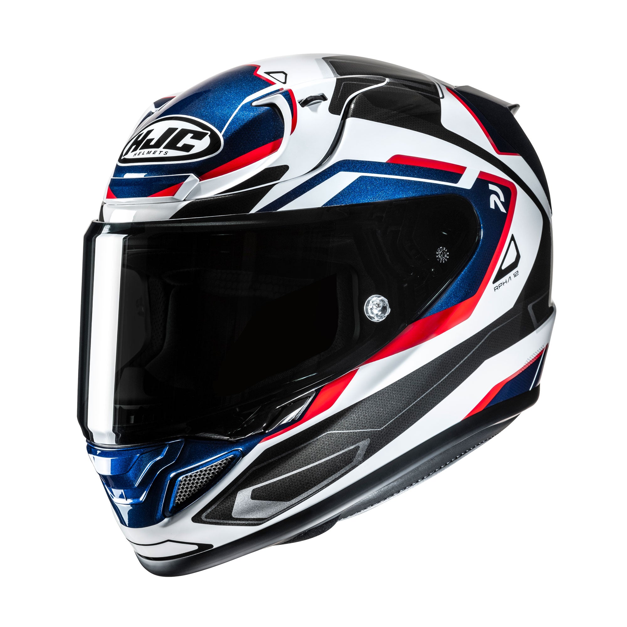 HJC RPHA 12 Brels Full Face Helmet MC21 White / Red / Blue - FREE UK Shipping, FREE 365 Day Returns | Moto Central