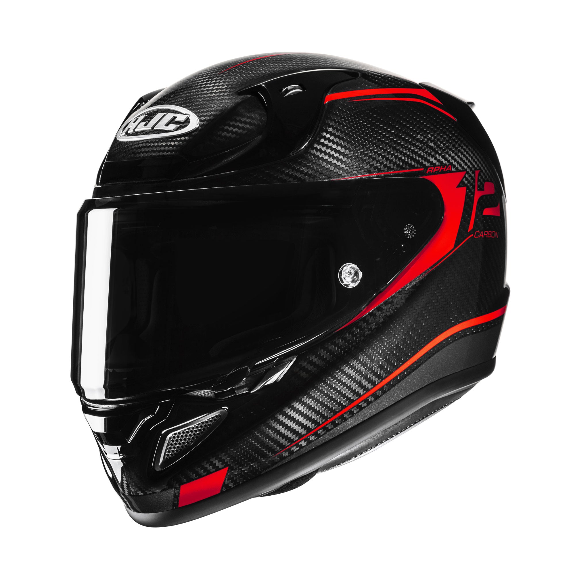 HJC RPHA 12 Carbon Keres Full Face Helmet MC1 Red  - FREE UK Shipping, FREE 365 Day Returns | Moto Central