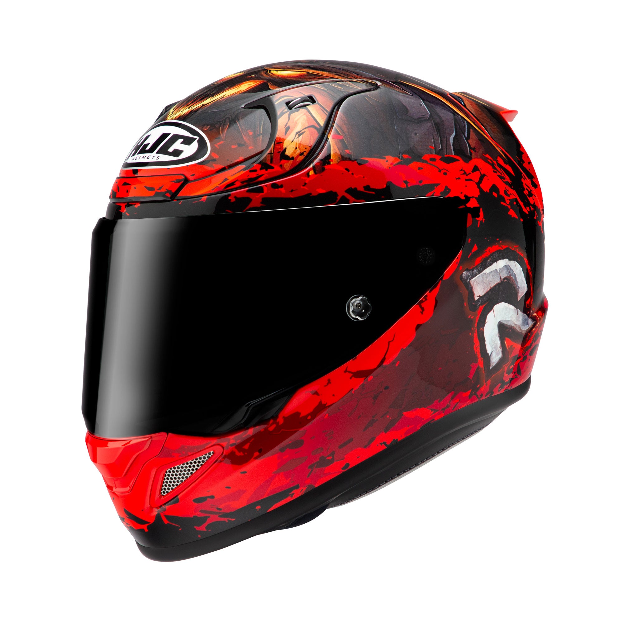 HJC RPHA 12 Diablo Blizzard Full Face Helmet MC1 Red - FREE UK Shipping, FREE 365 Day Returns | Moto Central