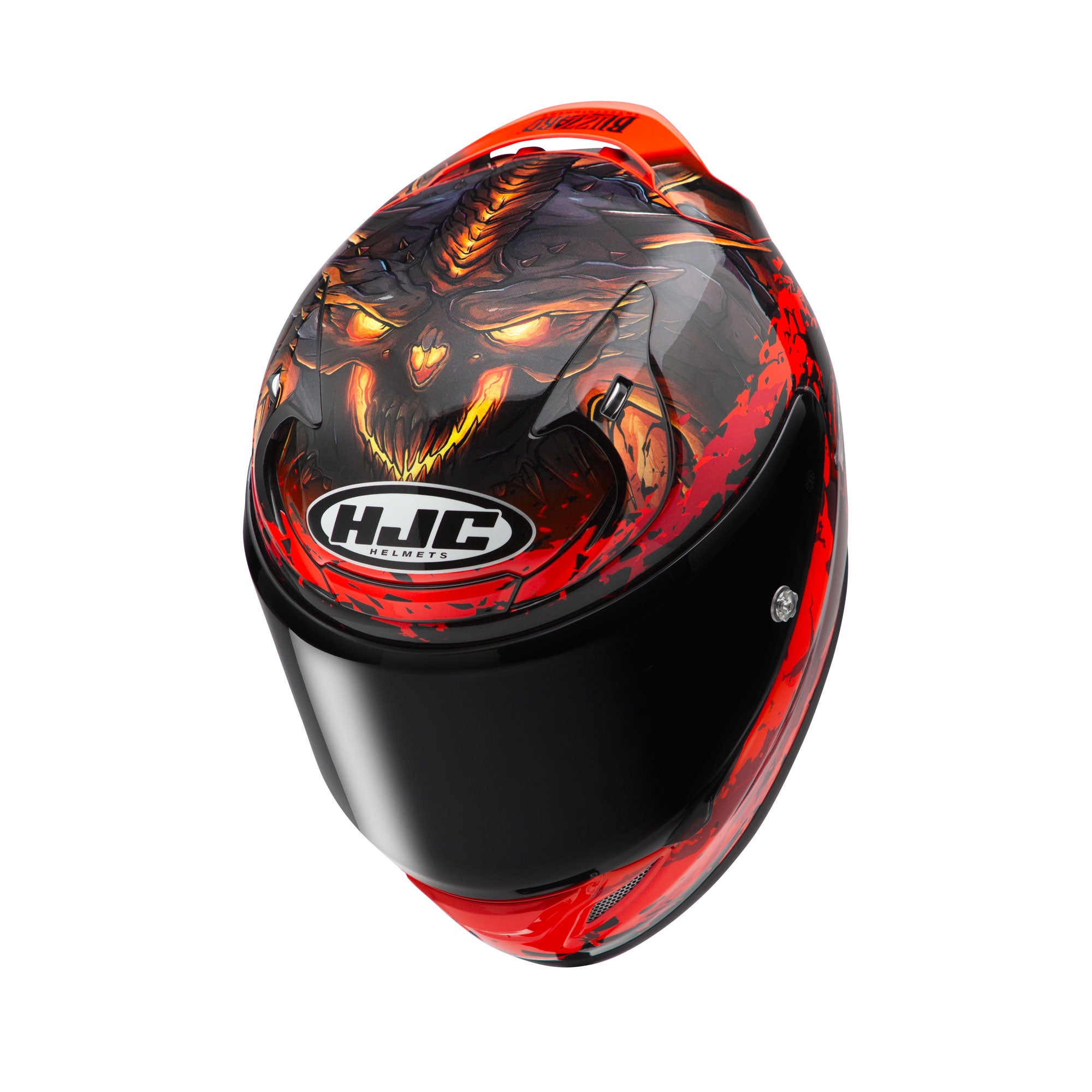 HJC RPHA 12 Diablo Blizzard Full Face Helmet MC1 Red - FREE UK Shipping, FREE 365 Day Returns | Moto Central