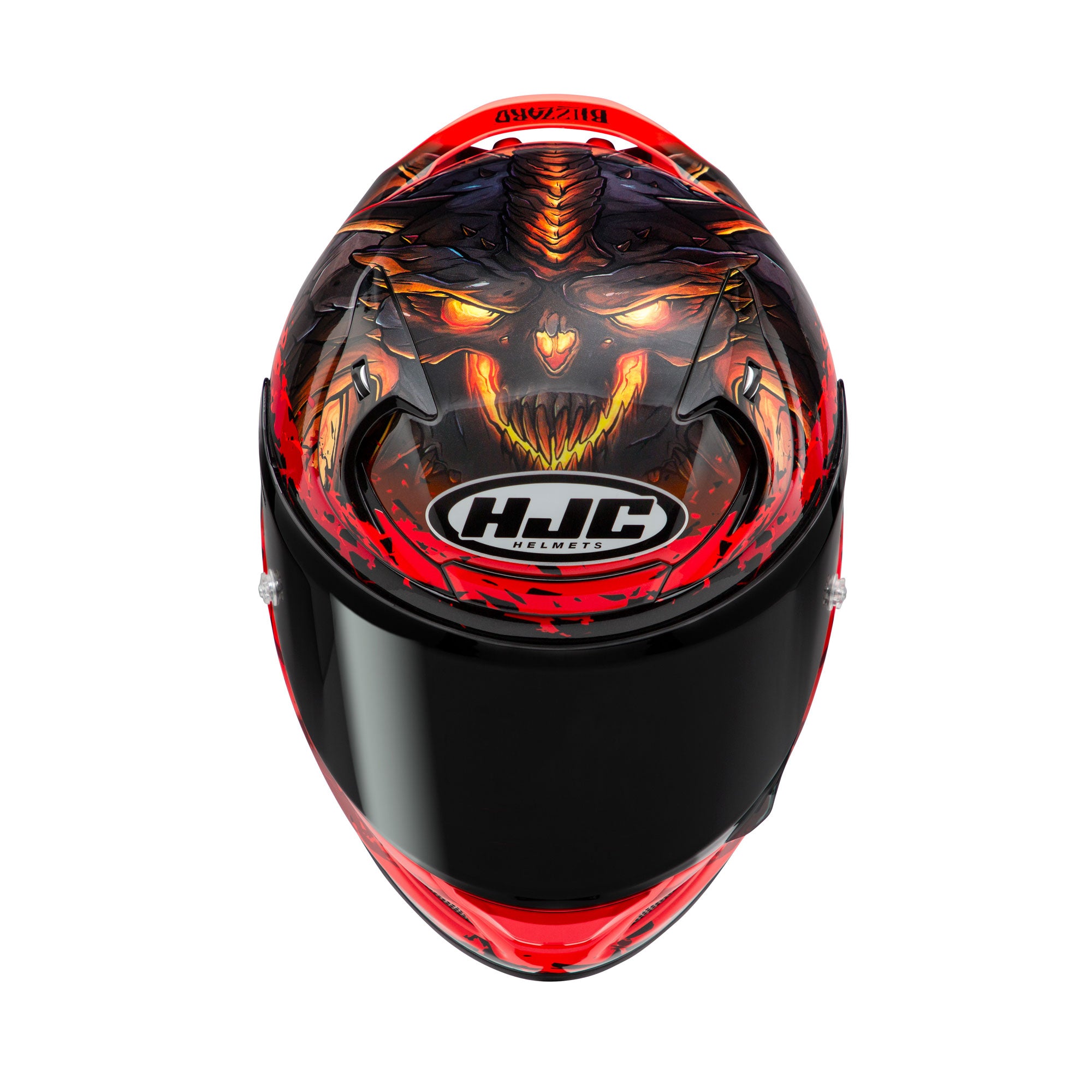 HJC RPHA 12 Diablo Blizzard Full Face Helmet MC1 Red - FREE UK Shipping, FREE 365 Day Returns | Moto Central