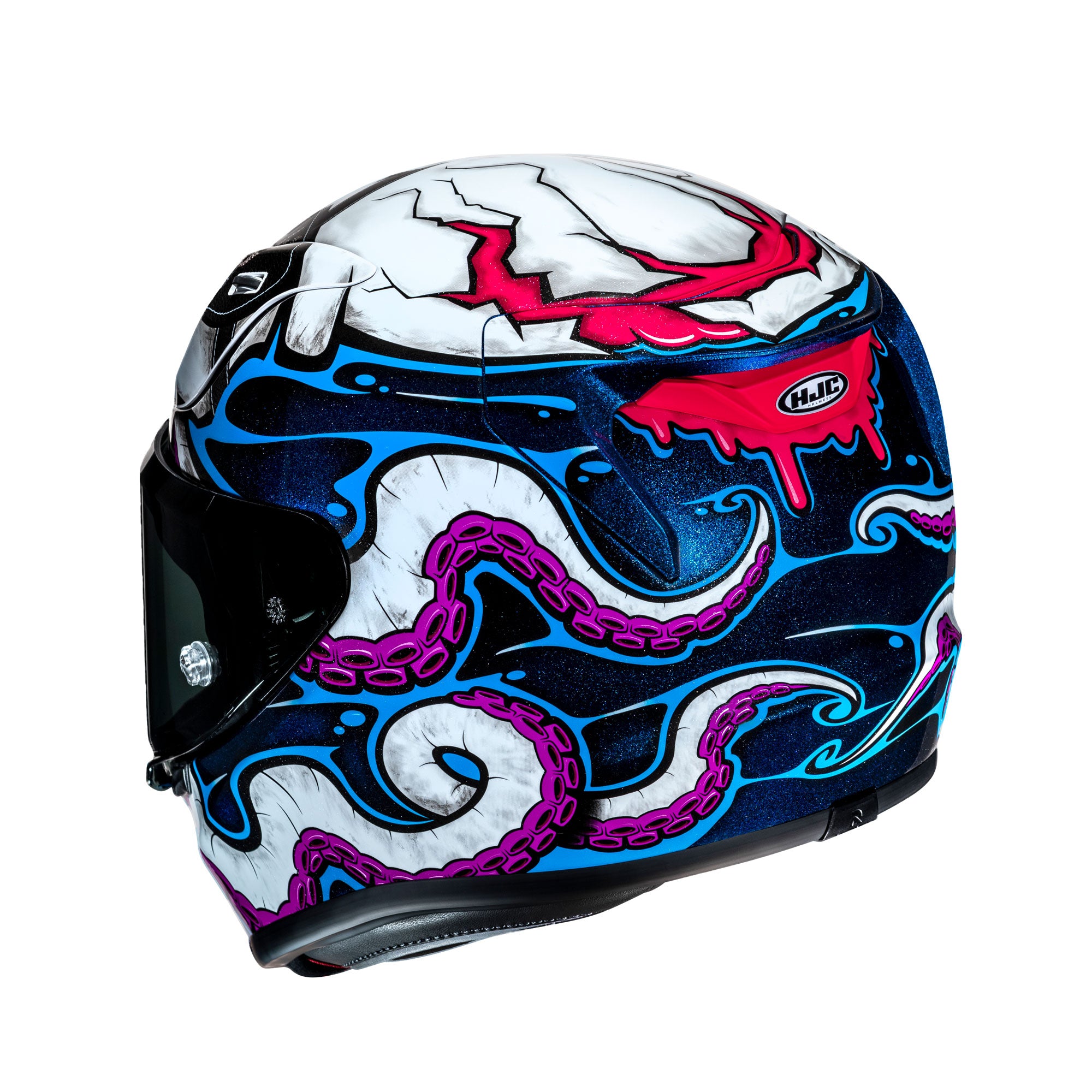 HJC RPHA 12 Kraken Full Face Helmet Blue / Purple / White - FREE UK Shipping, FREE 365 Day Returns | Moto Central