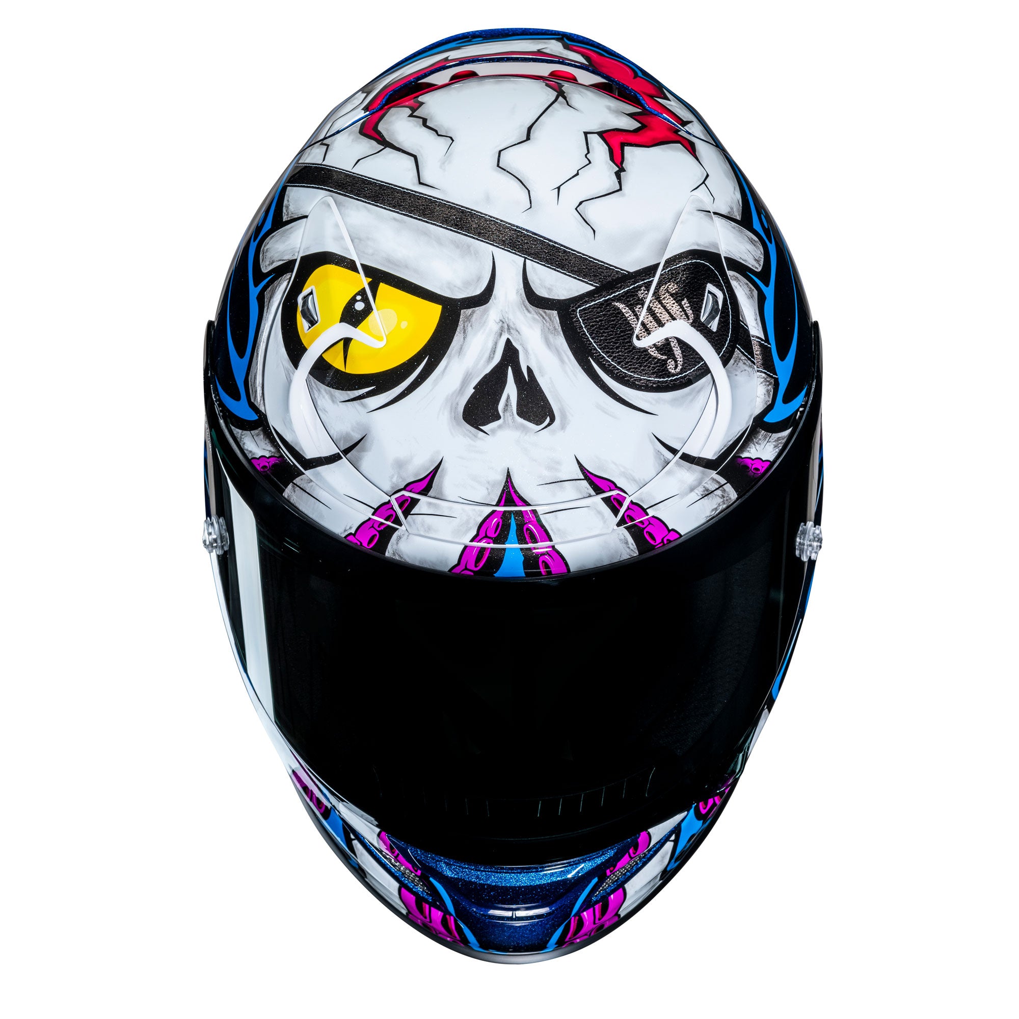 HJC RPHA 12 Kraken Full Face Helmet Blue / Purple / White - FREE UK Shipping, FREE 365 Day Returns | Moto Central