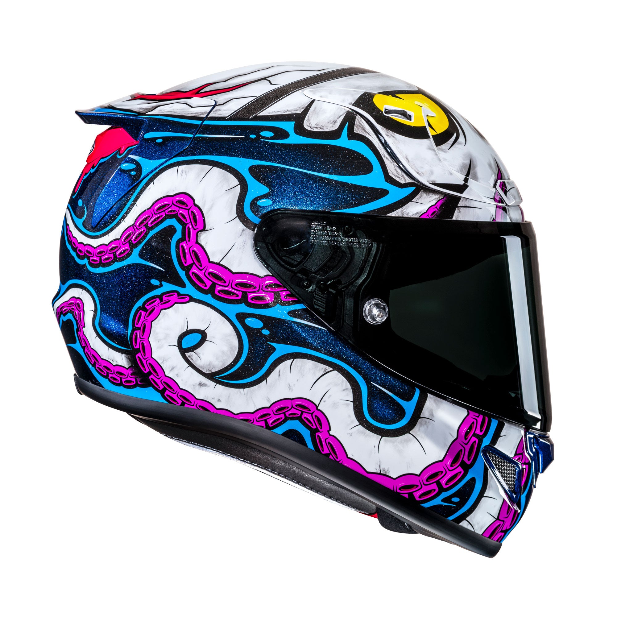 HJC RPHA 12 Kraken Full Face Helmet Blue / Purple / White - FREE UK Shipping, FREE 365 Day Returns | Moto Central