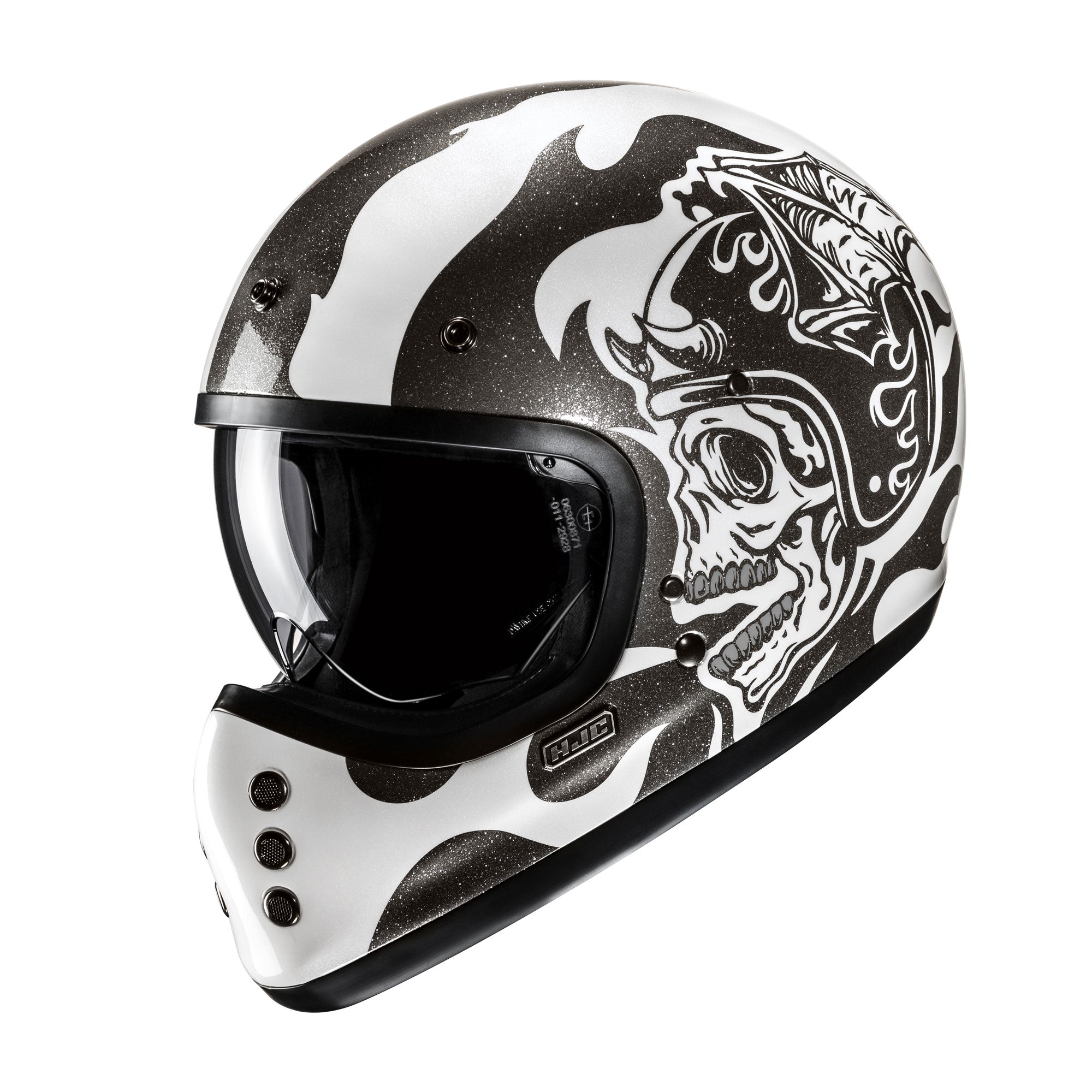 HJC V60 Flame Full Face Helmet MC5 Black  - FREE UK Shipping, FREE 365 Day Returns | Moto Central